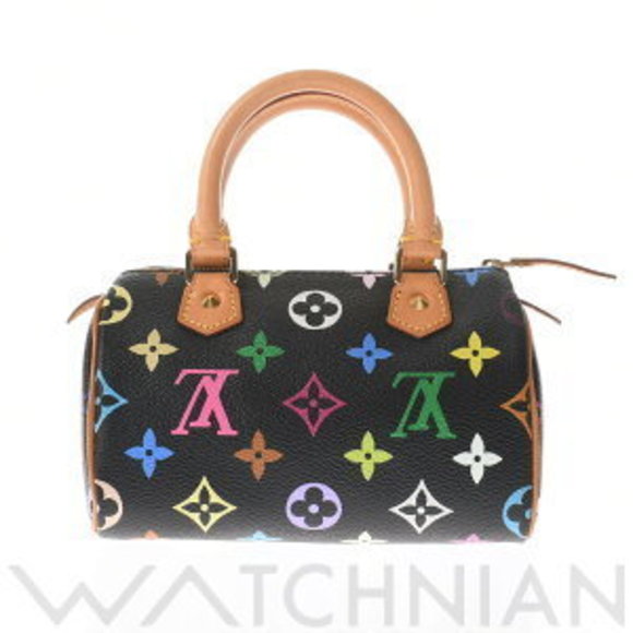 Louis Vuitton Multicolor Speedy Noir Black Canvas Handbag - Picture 1 of 9